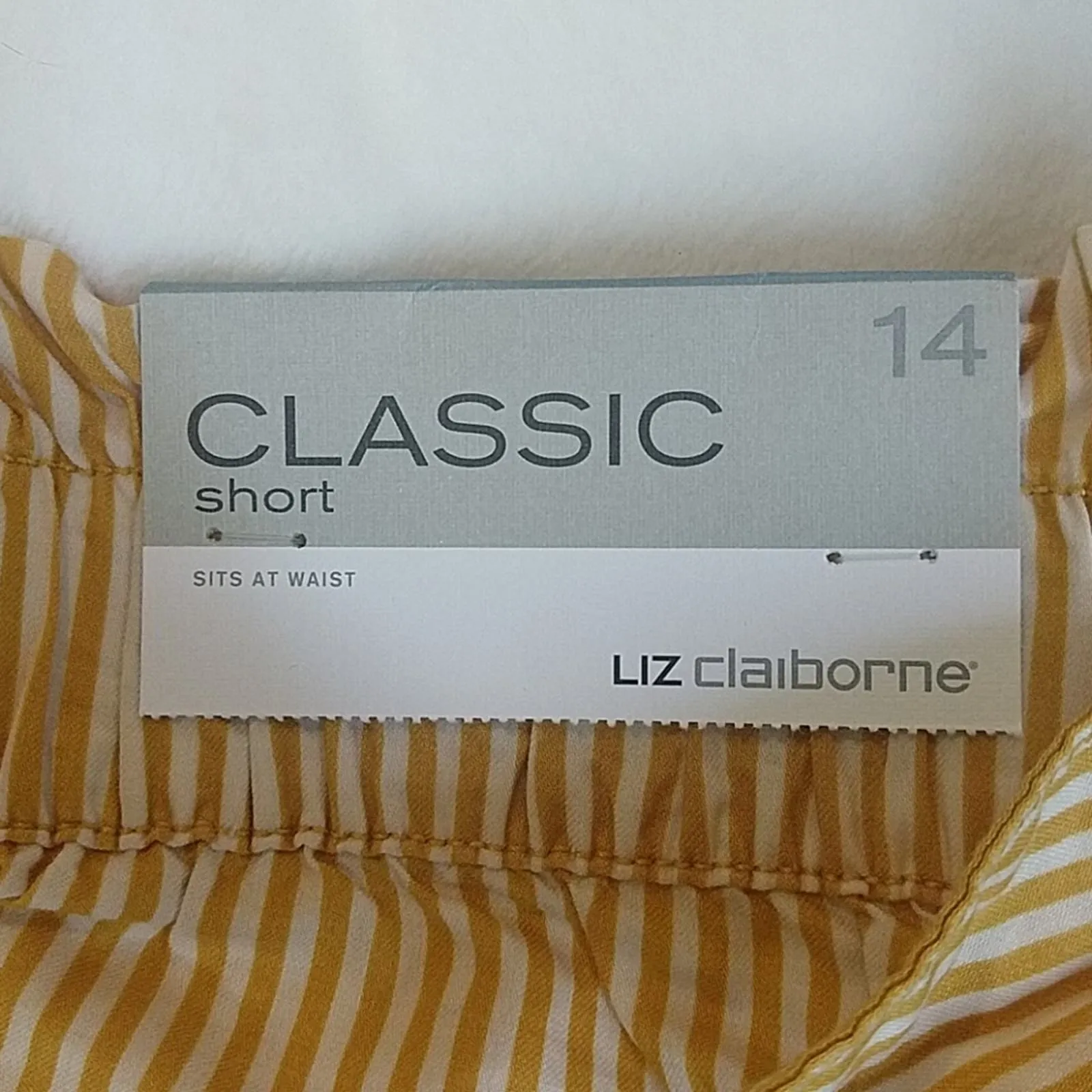 Liz Claiborne Paperbag Tie Waist Cotton Shorts