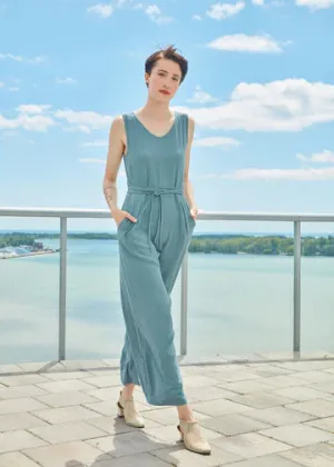 Maris Jumpsuit in Dusty Aqua