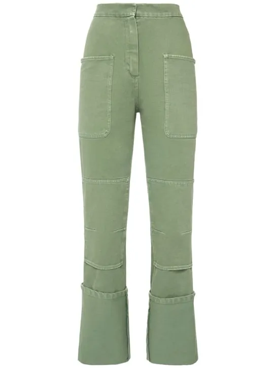 Max Mara   Facella high waist cotton drill pants 