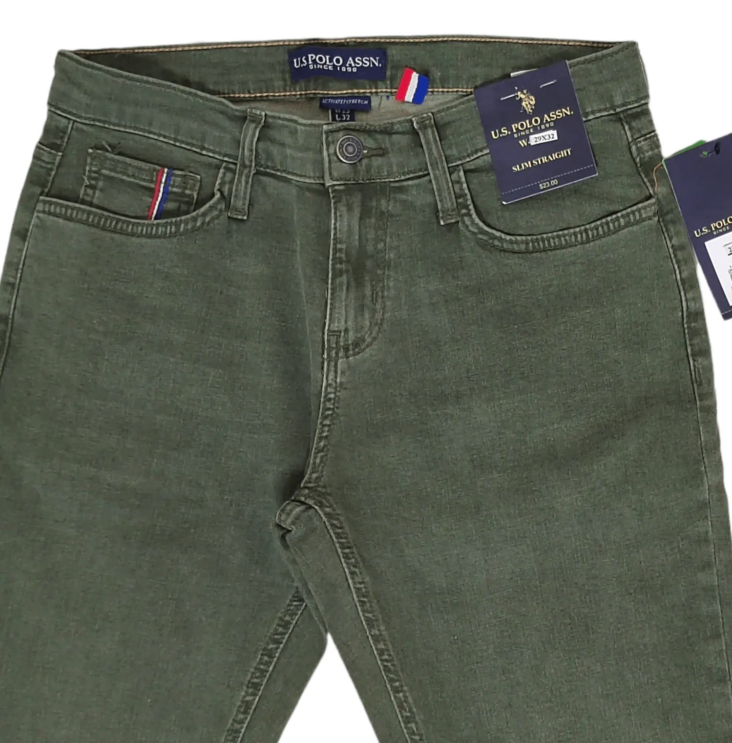 Men Polo Pants (Slim-Fit) - Oil Green