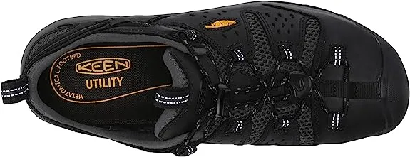 Men's Keen Utility Black Atlanta Cool II Hiker, EH, SR, Steel Toe Shoe