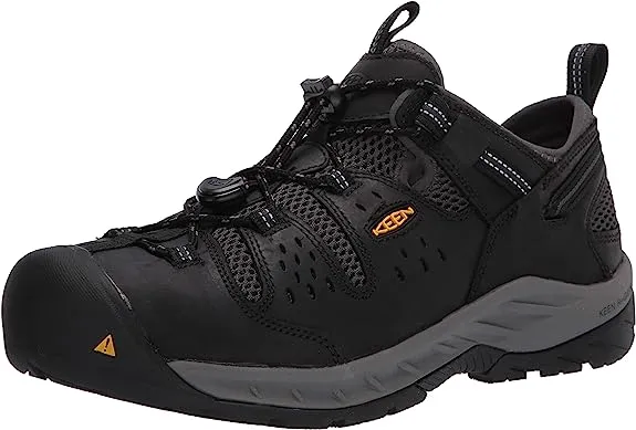 Men's Keen Utility Black Atlanta Cool II Hiker, EH, SR, Steel Toe Shoe