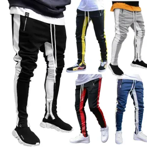 Men's Strappy Sports Trousers with zip