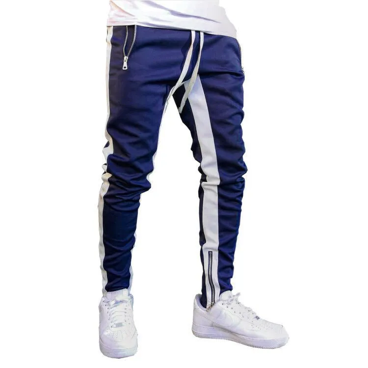 Men's Strappy Sports Trousers with zip