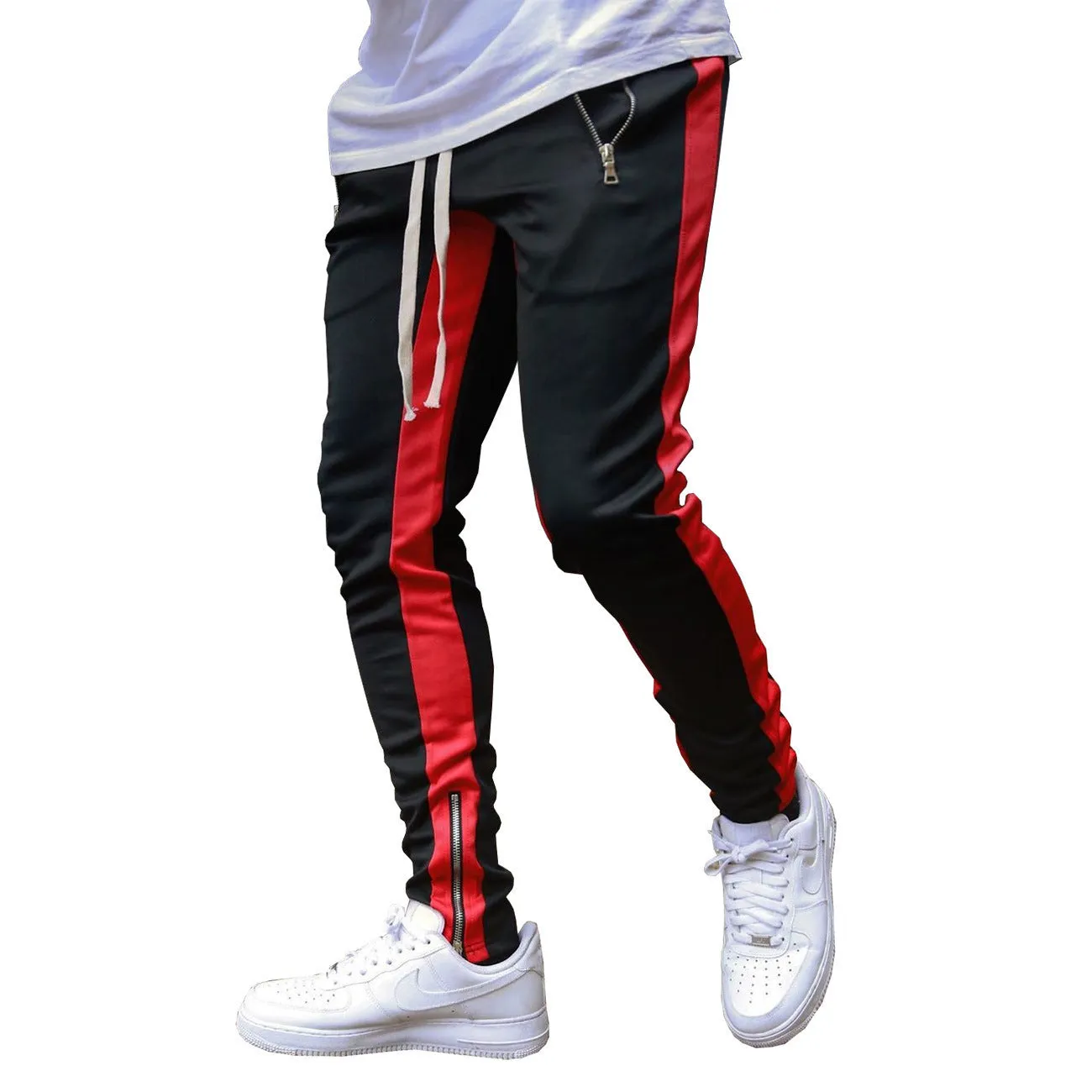 Men's Strappy Sports Trousers with zip