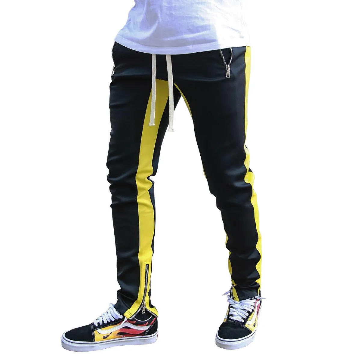 Men's Strappy Sports Trousers with zip