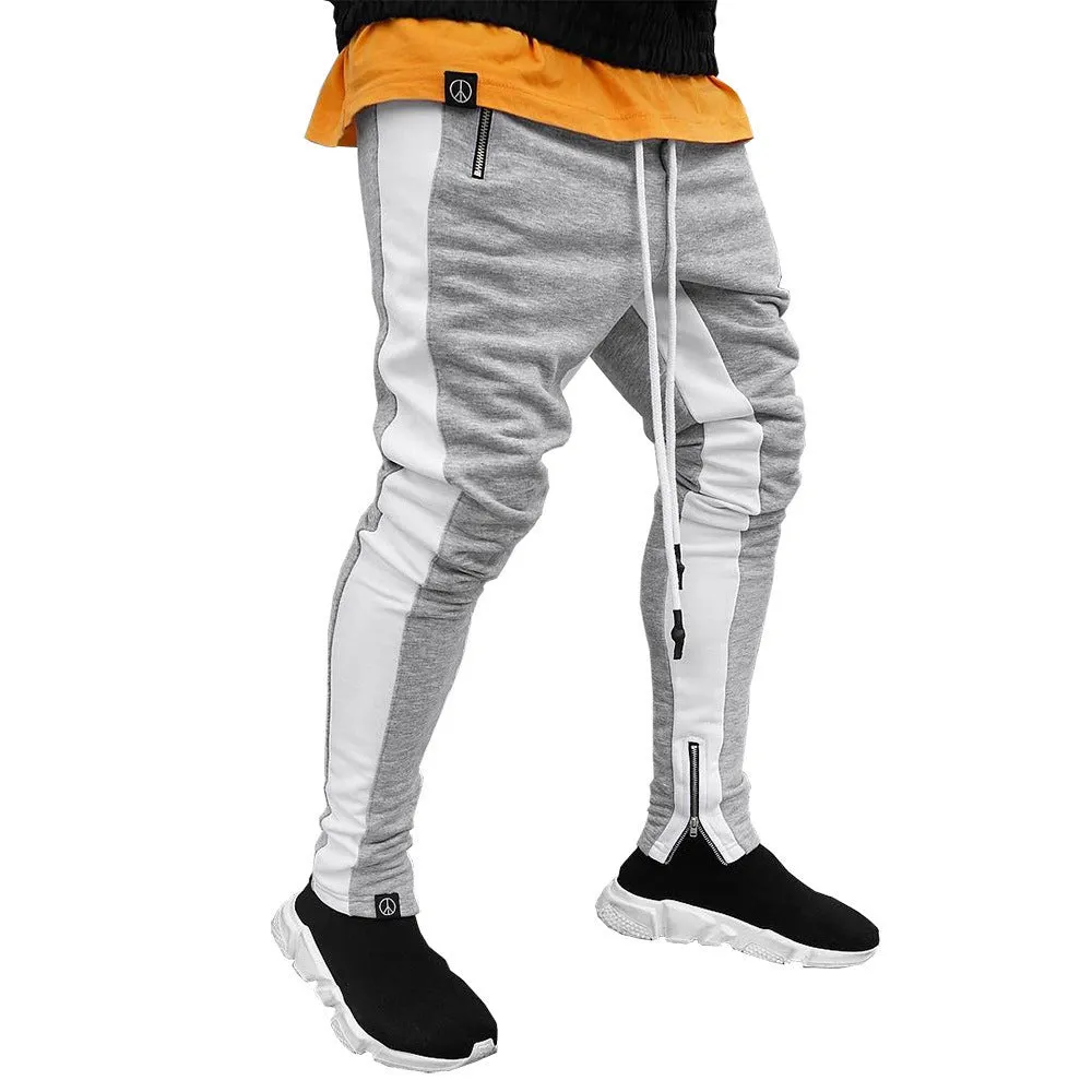 Men's Strappy Sports Trousers with zip