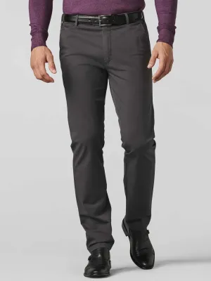 MEYER Roma Trousers - 316 Luxury Cotton Chinos - Charcoal