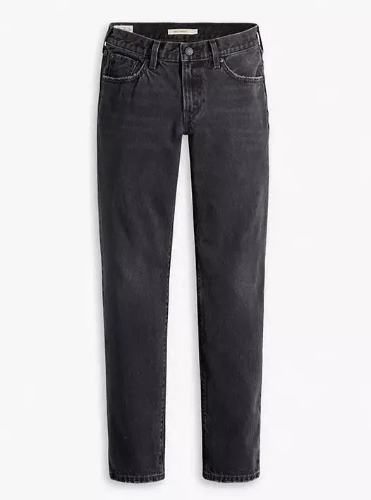 MIDDY STRAIGHT JEANS | NO SERVICE - BLACK