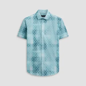 Miles Checkerboard OoohCotton Short Sleeve Shirt