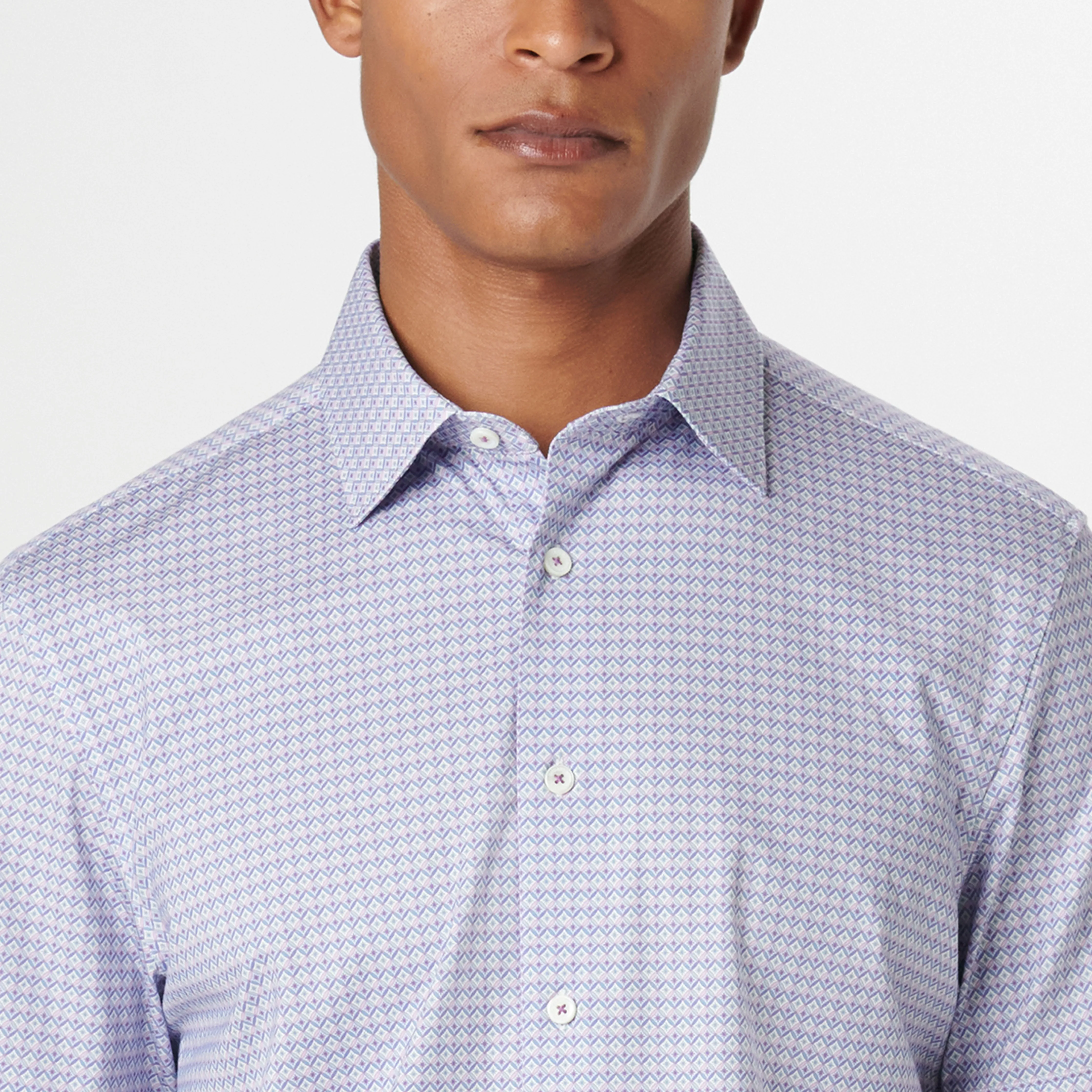 Milo Diamond Check OoohCotton Short Sleeve Shirt