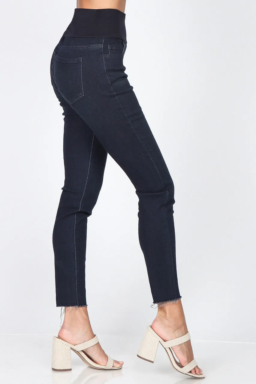 MRENA-Skinny Pull Up Ankle Jeans