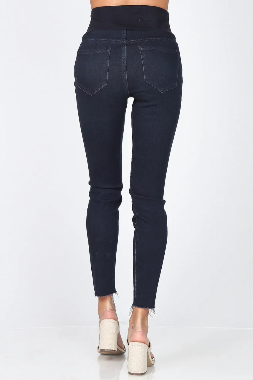 MRENA-Skinny Pull Up Ankle Jeans