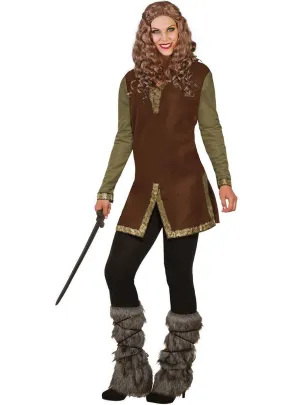 Nordic Viking Warrior Plus Size Womens Tunic Costume