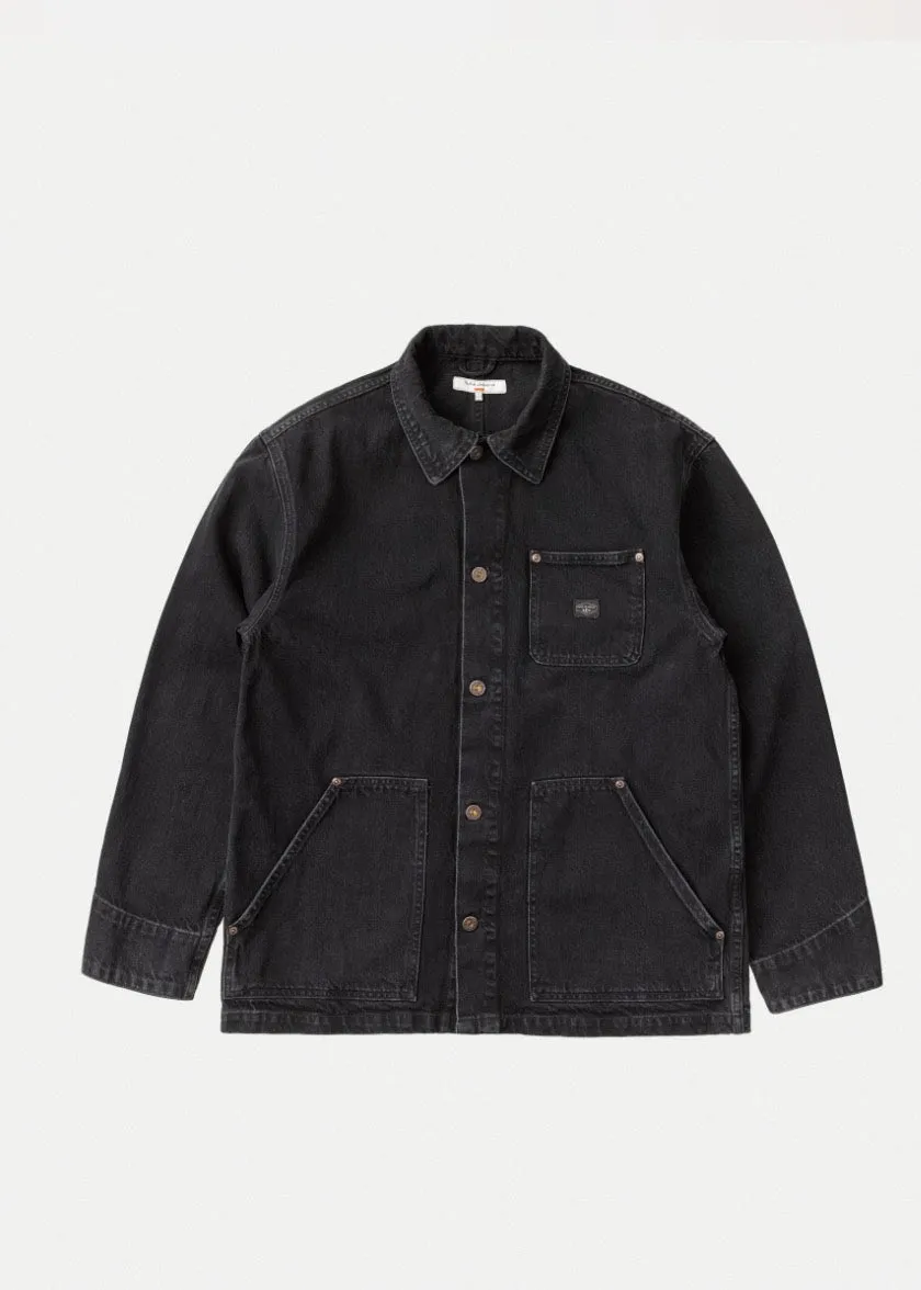 Nudie Jeans Carson Chore Jacket Black Hole