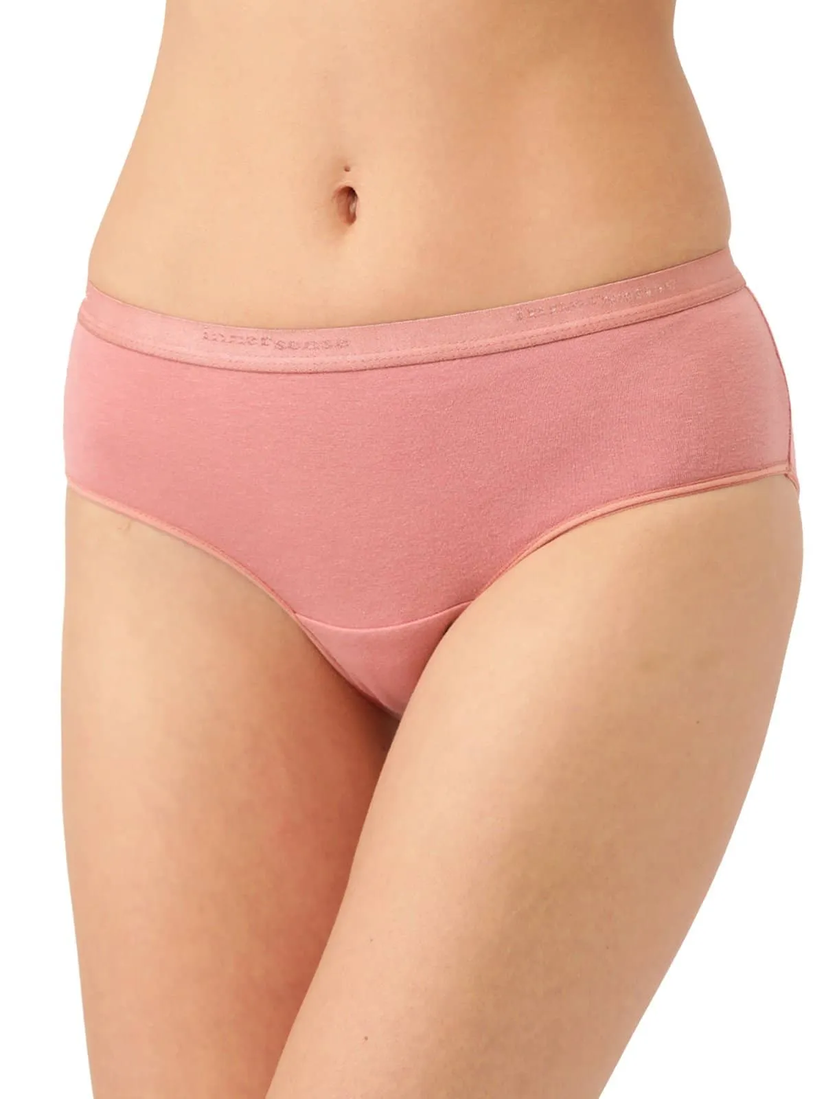 Organic Cotton Antimicrobial  High waist Hipster (Pack Of 2)-ISP002-Mauve_Skin-