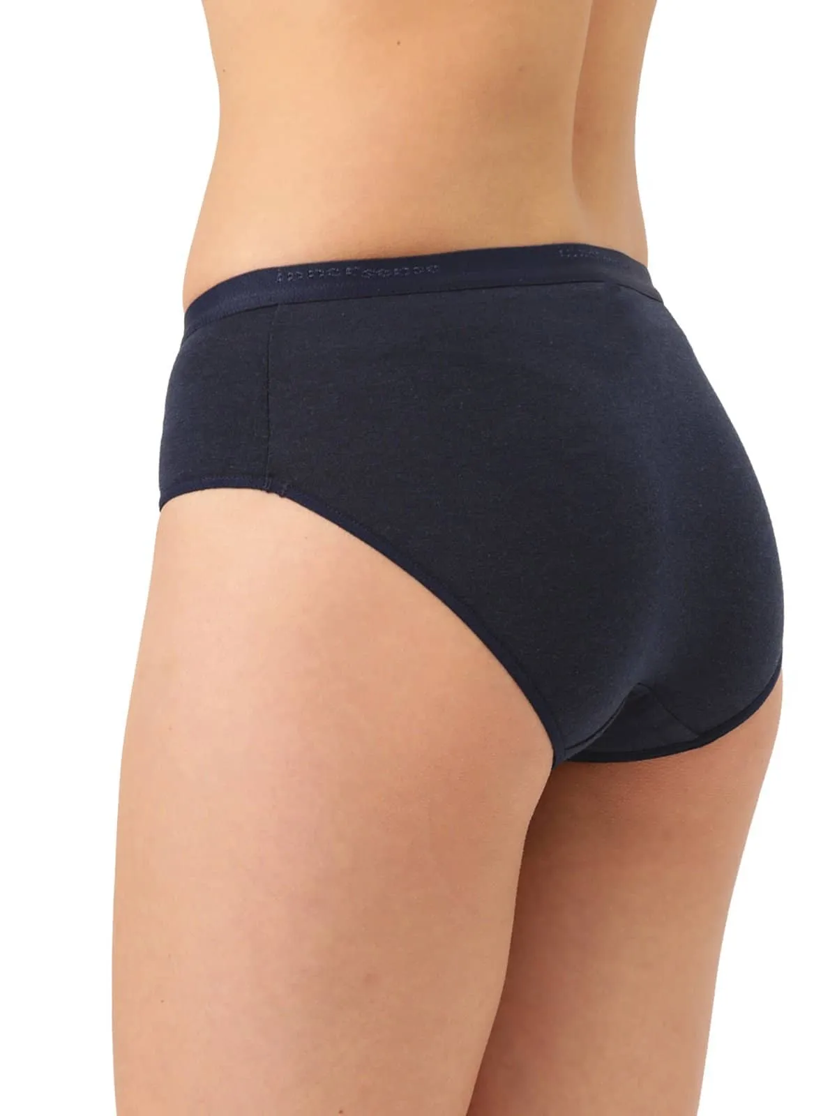 Organic Cotton Antimicrobial  High waist Hipster (Pack Of 2)-ISP002-Navy_Navy-