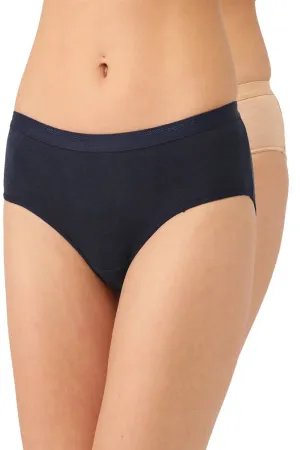 Organic Cotton Antimicrobial  High waist Hipster (Pack Of 2)-ISP002-Navy_Skin-