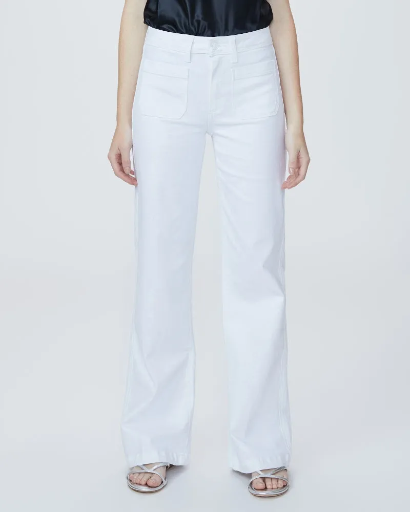 Paige Leenah With Patch Pockets & Faux Welt - Crisp White