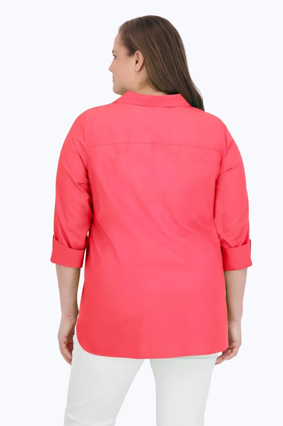 Pandora Plus Pinpoint No Iron 3/4 Sleeve Tunic