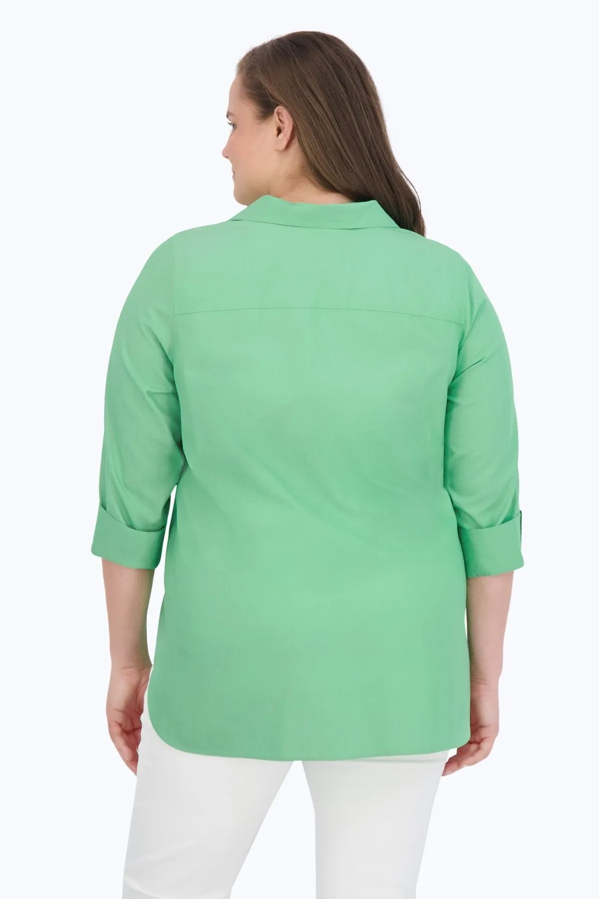 Pandora Plus Pinpoint No Iron 3/4 Sleeve Tunic