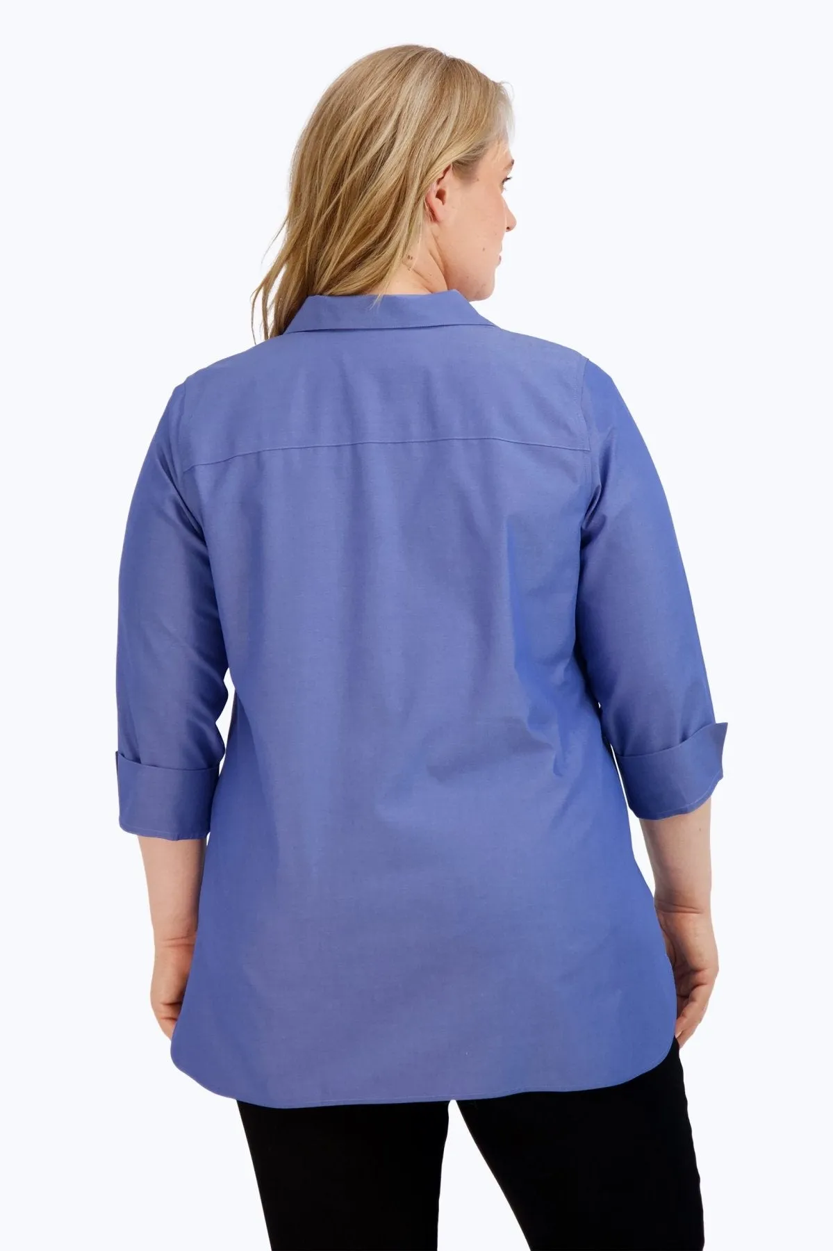 Pandora Plus Pinpoint No Iron 3/4 Sleeve Tunic