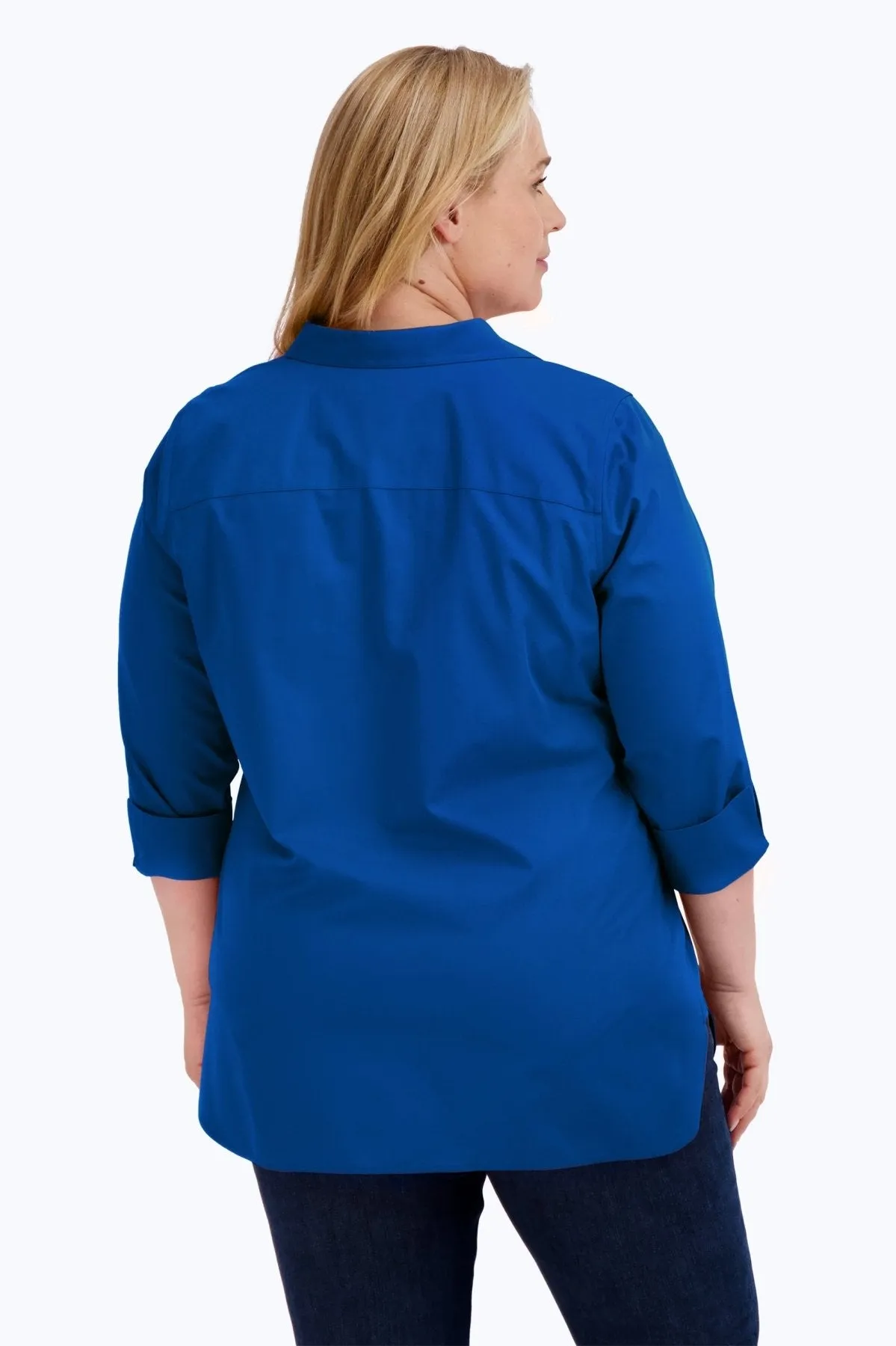 Pandora Plus Pinpoint No Iron 3/4 Sleeve Tunic