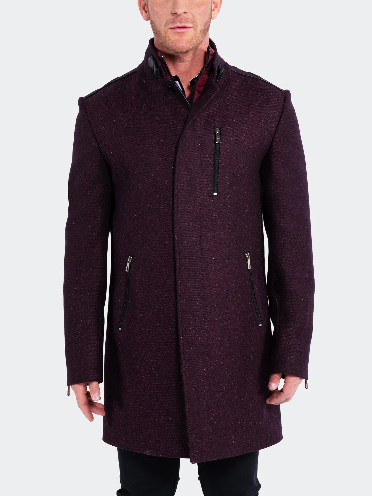 Peacoat Captain Red