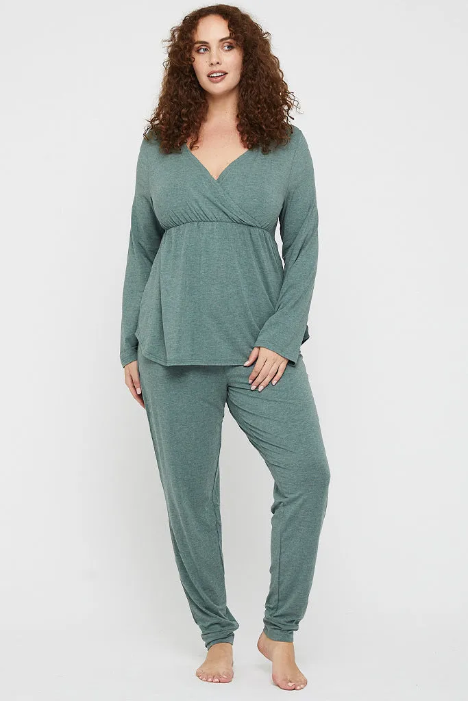 PJ Slouch Pant - Moss Green