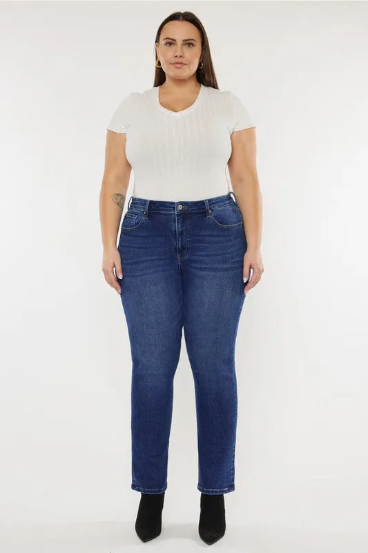 Plus Slim Straight Jeans