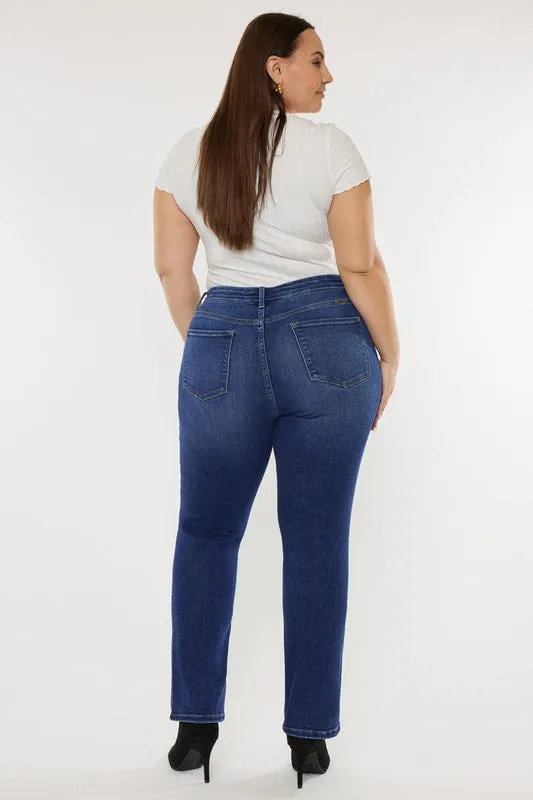 Plus Slim Straight Jeans