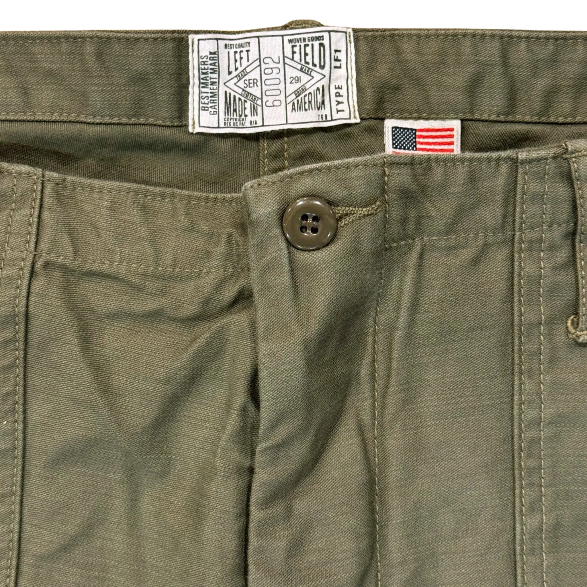 Pre Order - OG-107 60's era GI chinos in 12 oz Baker Back Cotton Satin.