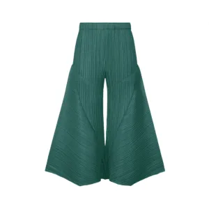 Pre Order: Pleated Wide Leg Elastic Waist Solid Trouser Pants