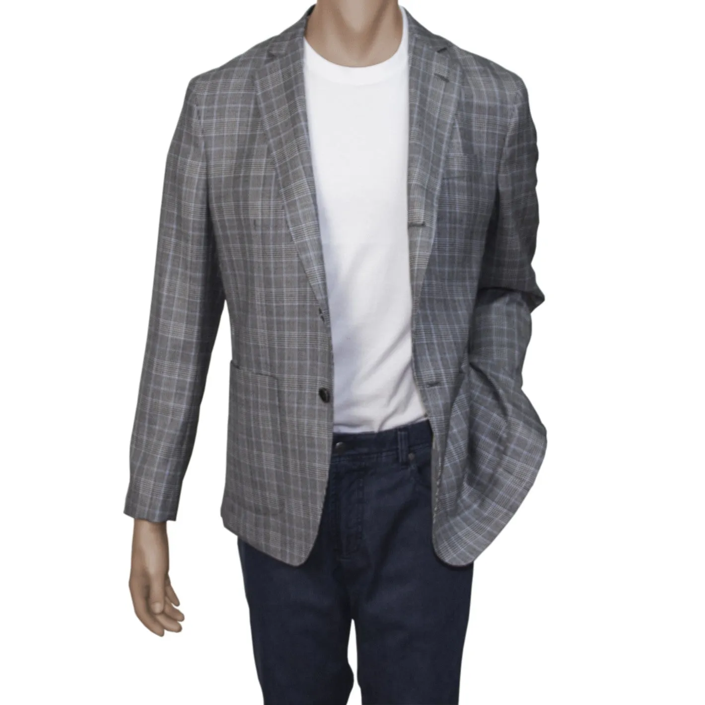 Prince of Wales Plaid Sport Jacket Slim Fit