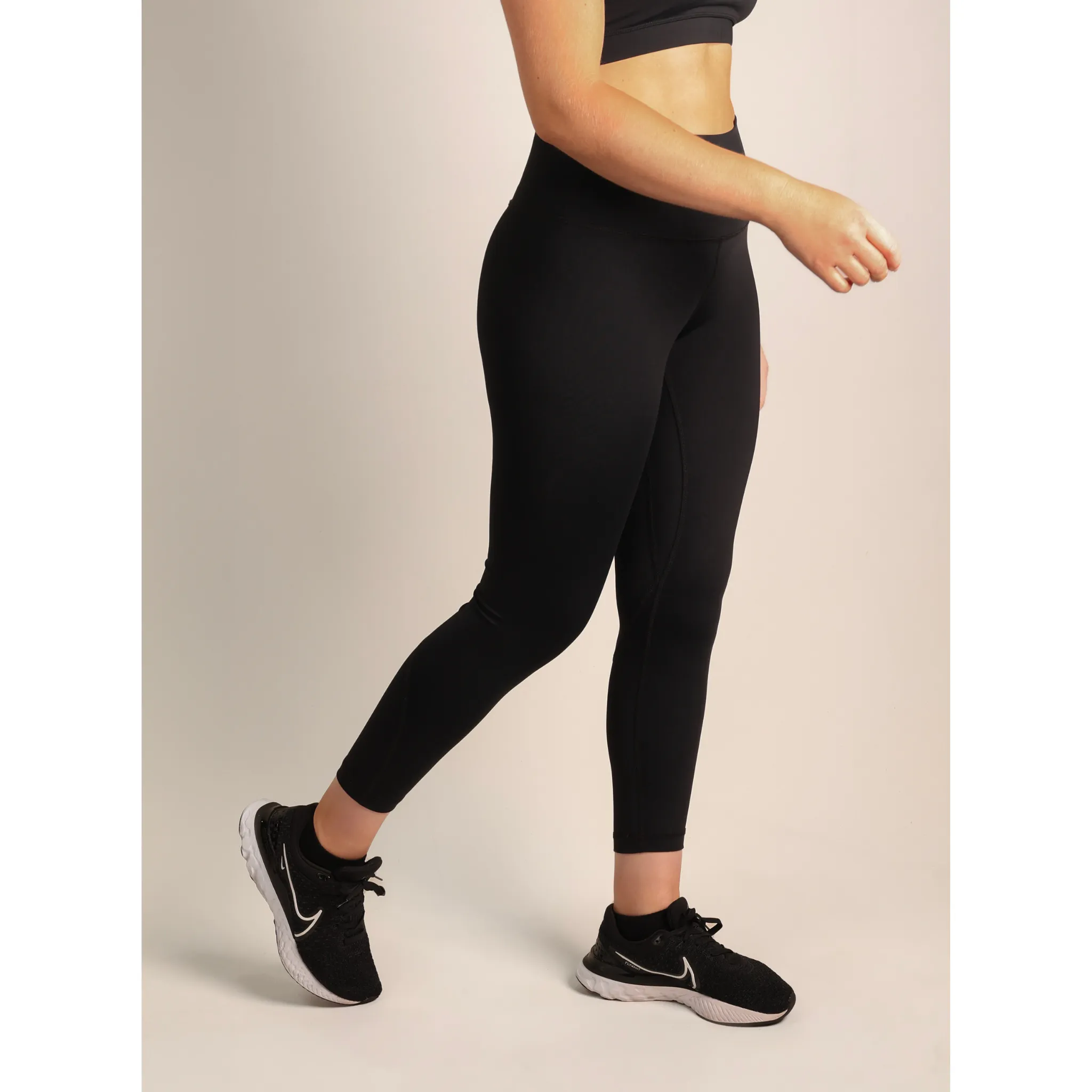 Quoia Be Your Strength High-Waist Leggings In Black