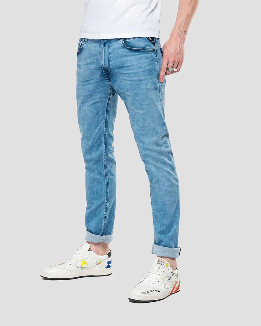 REPLAY RE07661MA931 INDIGO JONDRILL HYPERFLEX JEANS