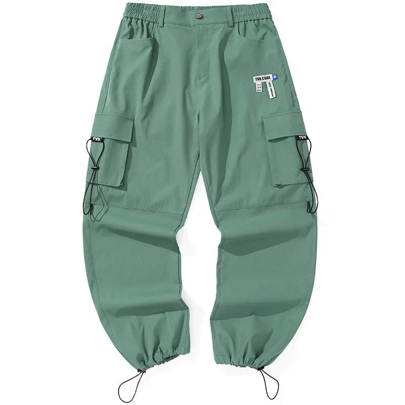 Safari Style Drawstring Loose Pants