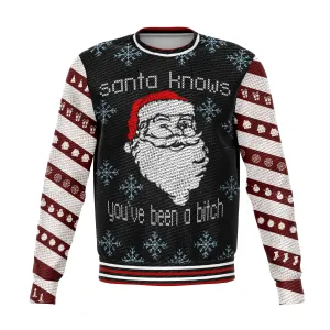 Santa Knows Ugly Christmas Sweater