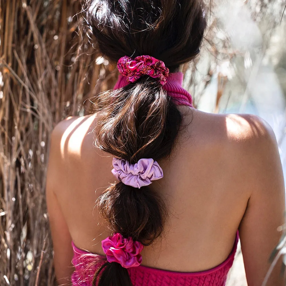 Slip Scrunchies - Spring Rose