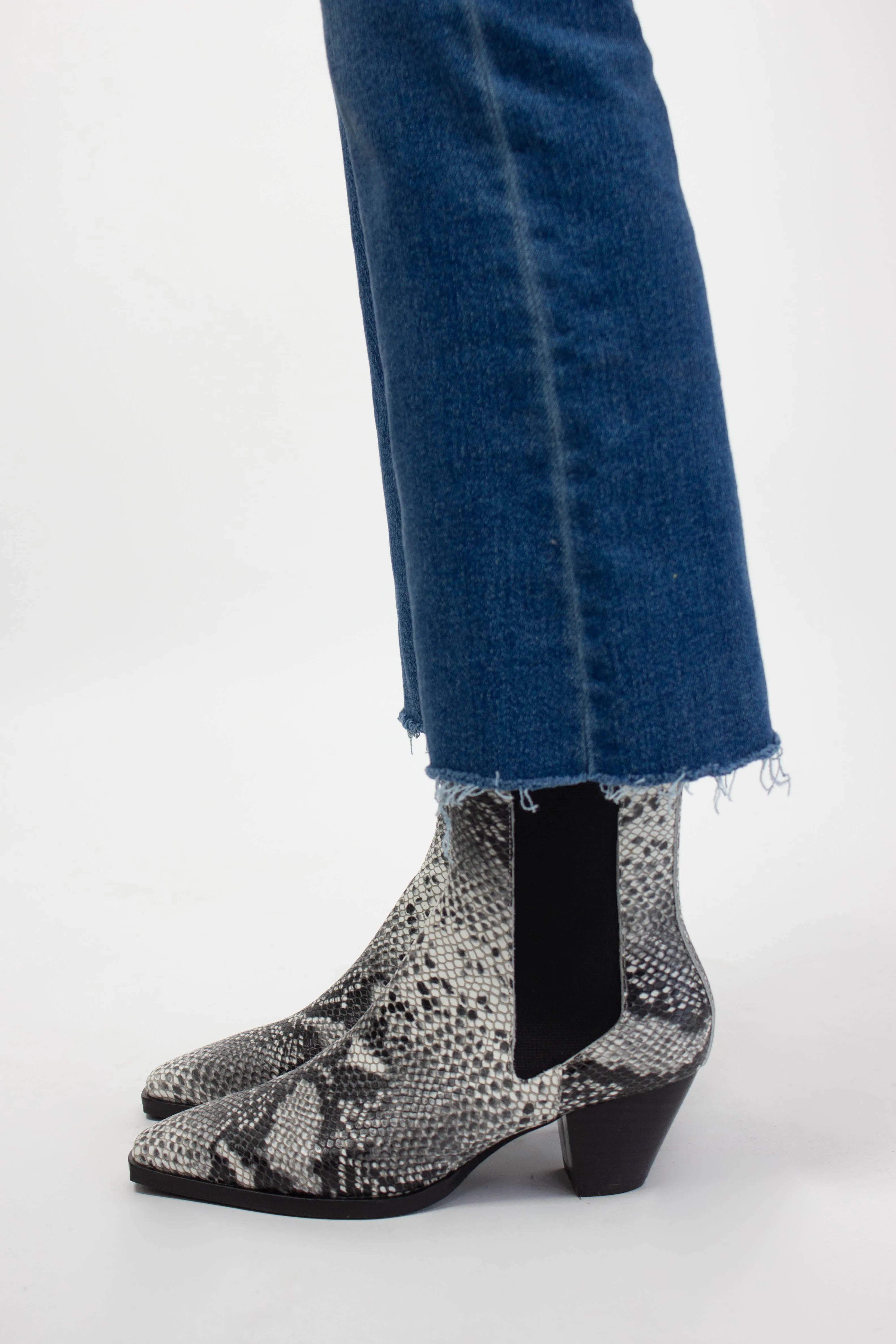 Snake Print Bootie