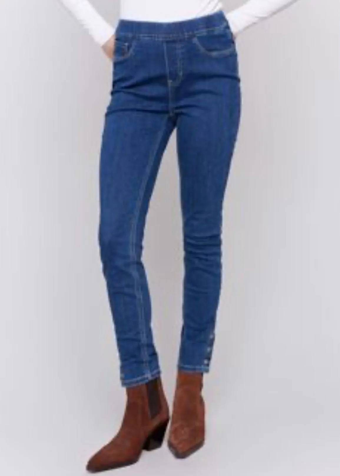 Snap Hem Pullon Jean