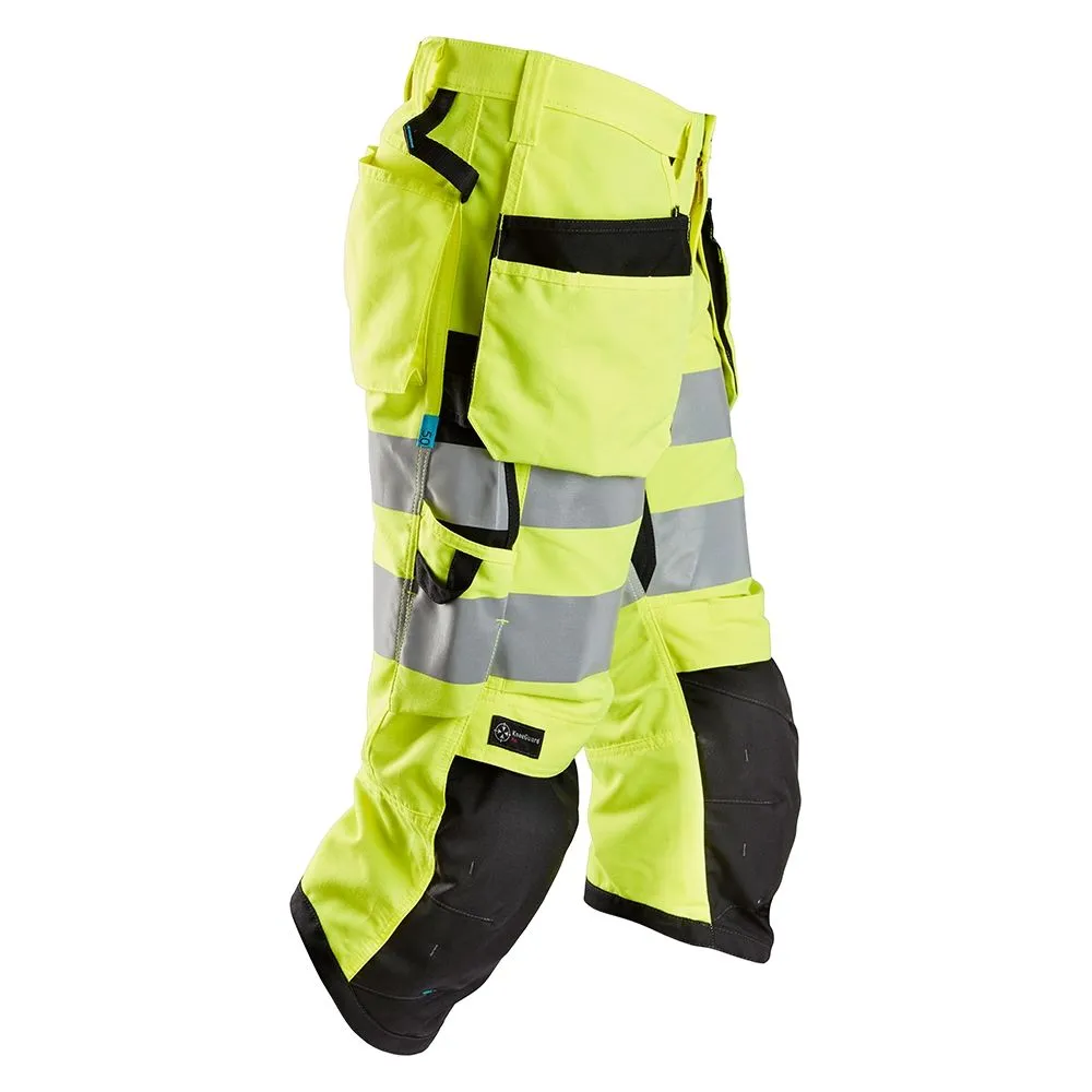 Snickers&#x20;6134&#x20;LiteWork&#x20;High-Vis&#x20;Pirate&#x20;Work&#x20;Trousers&#x20;with&#x20;Holster&#x20;Pockets&#x20;Class&#x20;2&#x20;-&#x20;High&#x20;Vis&#x20;Yellow