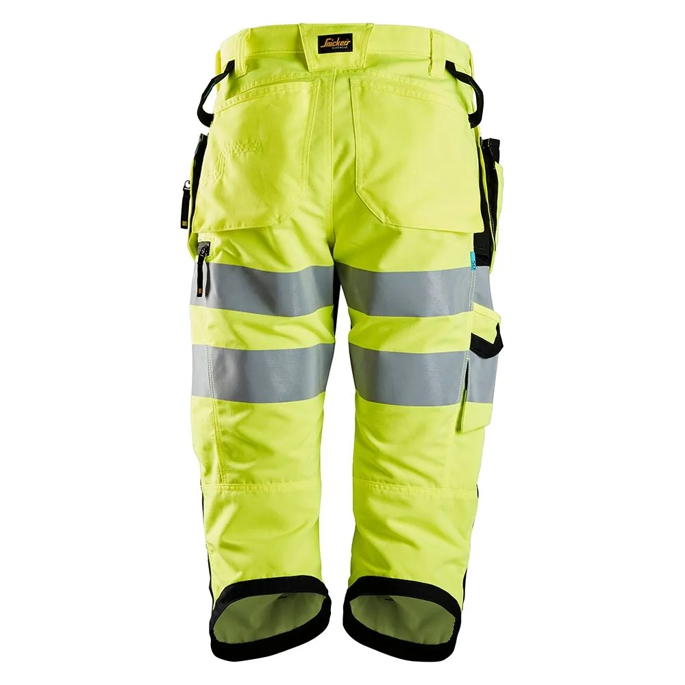 Snickers&#x20;6134&#x20;LiteWork&#x20;High-Vis&#x20;Pirate&#x20;Work&#x20;Trousers&#x20;with&#x20;Holster&#x20;Pockets&#x20;Class&#x20;2&#x20;-&#x20;High&#x20;Vis&#x20;Yellow