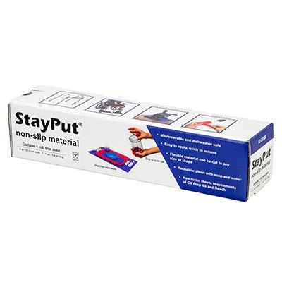 StayPut non-slip material, 8" x 15 yd roll, black