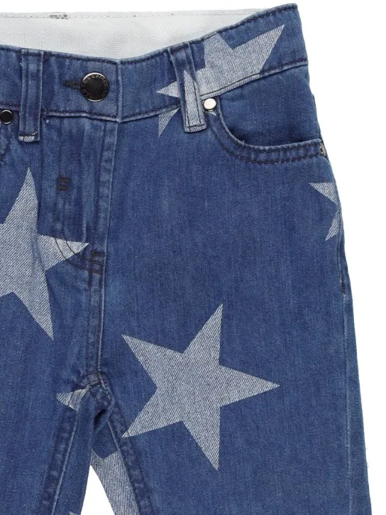 Stella McCartney Kids   Organic cotton denim jeans w/stars 