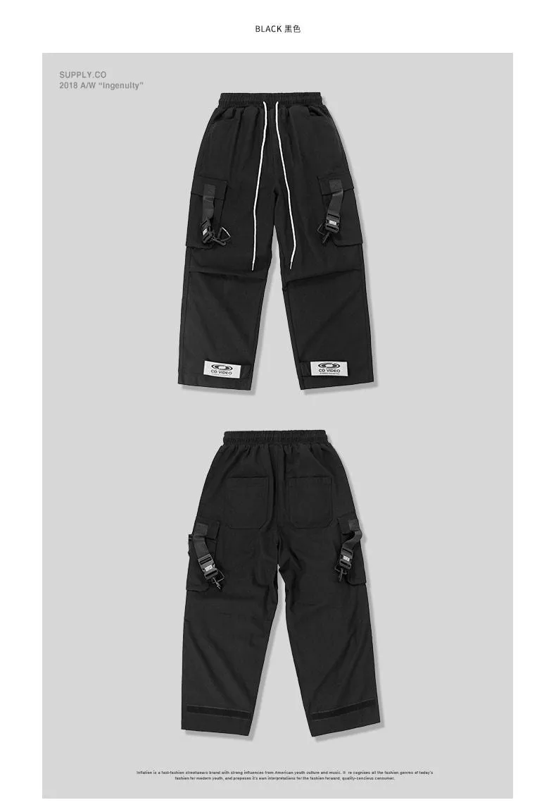 STRAPS XRZ Elastic Waist Cargo Pants