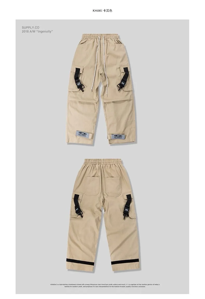 STRAPS XRZ Elastic Waist Cargo Pants