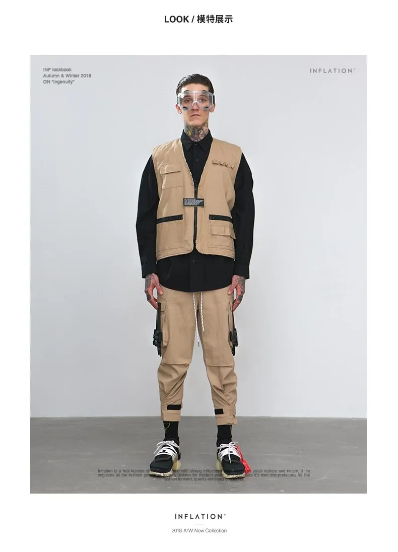 STRAPS XRZ Elastic Waist Cargo Pants