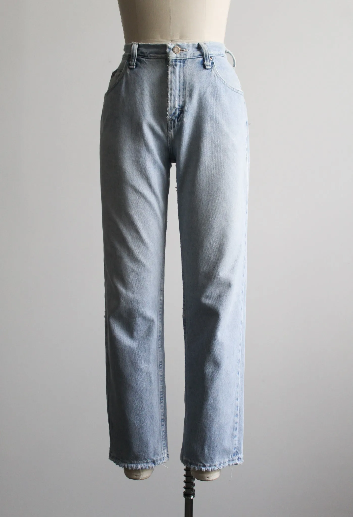 super distressed relaxed jeans