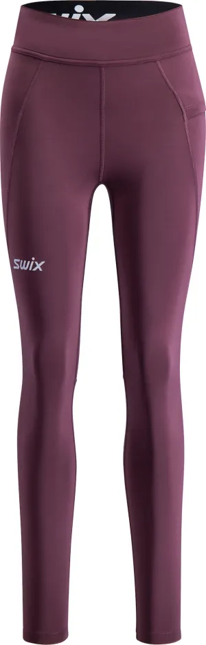 Swix Women&#x27;s Pace High Waist Tights Plum | Buy Swix Women&#x27;s Pace High Waist Tights Plum here | Outnorth